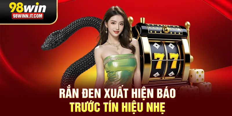 Rắn đen xuất hiện báo trước tín hiệu nhẹ